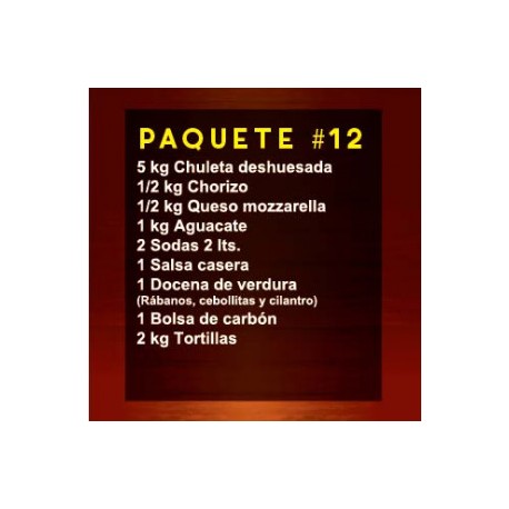 Paq Mix 12 (5Kg Chuleta Deshuesada)