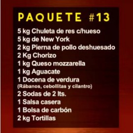 Paq Mix 13 (5Kg Chuleta C/ Hueso)