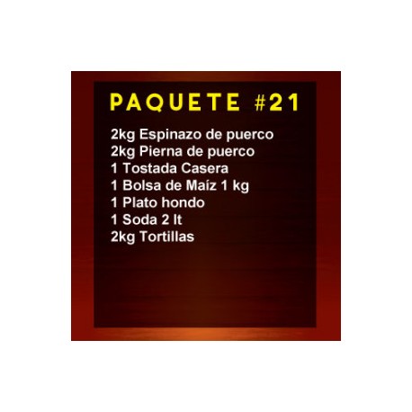 Paq Mix 21 (2kg espinazo pco-2kg pierna pco)