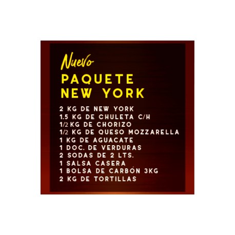 Paq Mix 28 New york (2kg de new york-1.5kg de chuleta c/h)