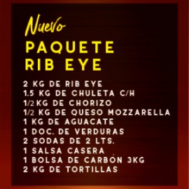 Paq Mix 29 Rib eye (2kg de rib eye-1.5kg de chuleta c/h)