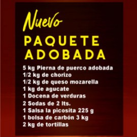 Paq Mix 30 Adobada (5kg de pierna de puerco adobada-1/2 de chorizo)