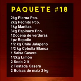 Paq Mix 18 (2kg pierna pco-2kg pechito pco)